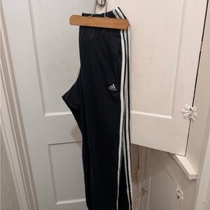 Adidas Men’s Navy Track Pants with White Stripes